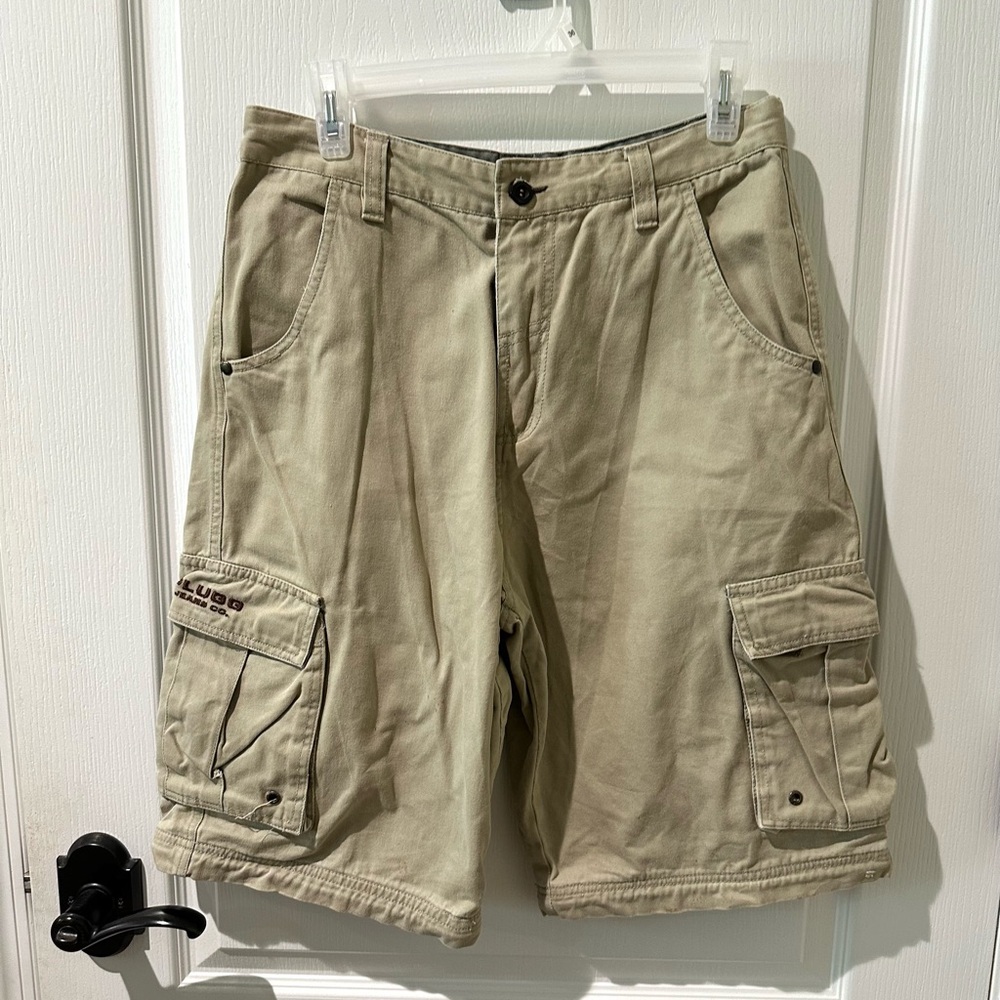 Plugg Men’s Khaki Cargo Shorts Sz 20